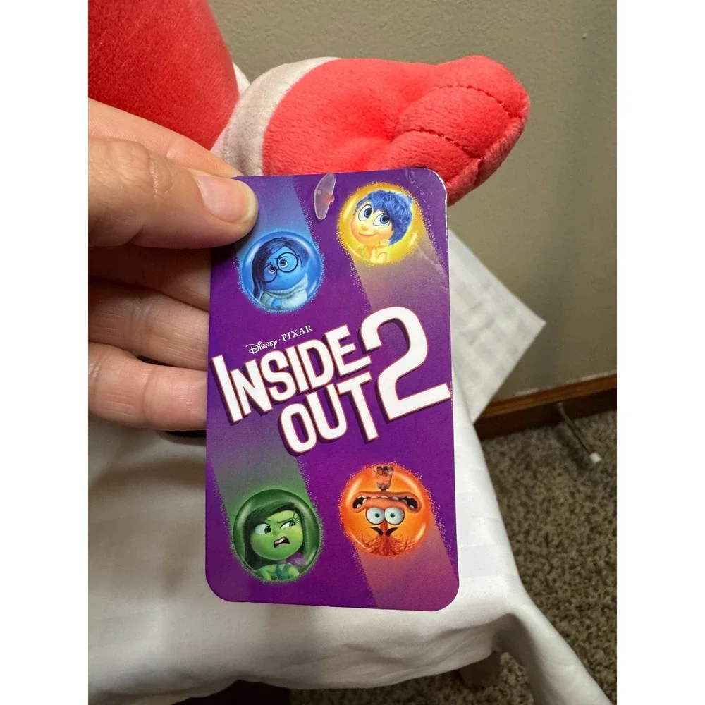 Disney Pixar Inside Out 2 Anger Plush Just Play Red Stuffed Toy 12 Inch NWT